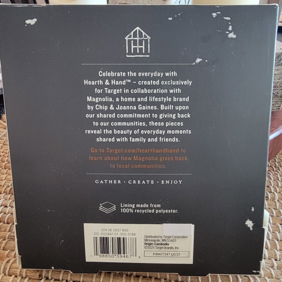 Magnolia Hearth & Hand Tan Leather Coin Wallet and Keychain Set - Picture 3 of 5